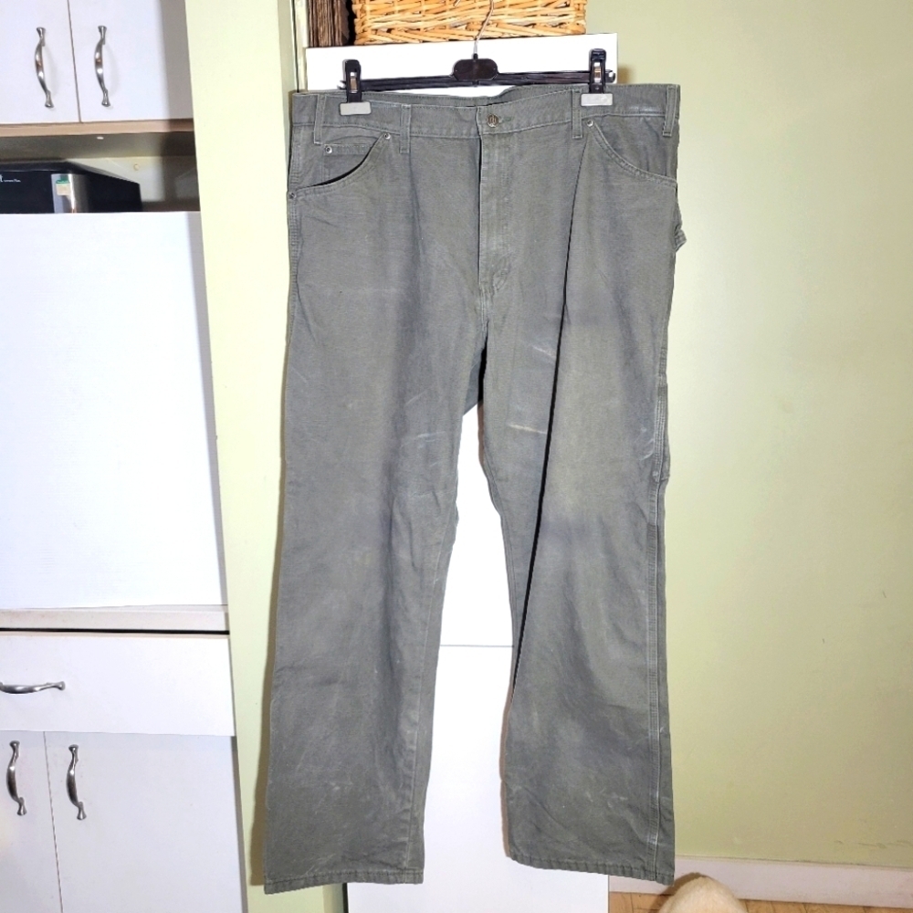 ❤️3 For $35 Dickies relaxed fit utility carpenter cargo work canvas pants 40x32